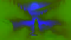 Saoirse O'Connor permanece inmóvil en un sendero boscoso envuelto en niebla, escuchando el lamento de la Banshee bajo el extraño resplandor de la luna llena.