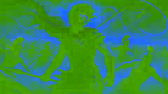 Achilles in battle on the plains of Troy, facing his destined end