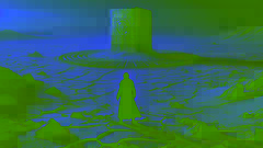 Dariush stands on a cracked salt plain, staring at a towering ancient stone structure in the distance.