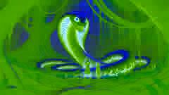 Renkor et Lyra font face à un serpent enroulé autour de l’arbre ancien, leurs couleurs rayonnant de détermination.
