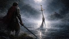Pour la troisième fois, enfin — l'épée retourna dans les eaux d'où elle venait.