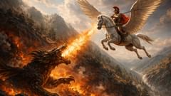 No pudo acercarse, no pudo escapar del fuego—así que hizo que el fuego matara a la bestia.