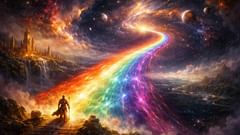 Der Bifröst – eine Straße aus Regenbögen und Feuer, die Asgard mit den neun Welten verbindet.