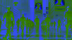 Citizens wandering in a uniform city with heavy handicapping devices