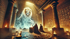 Emperor Iyasu and Tewodros the hermit conjure water beneath the Lion’s Tower in Fasil Ghebbi.