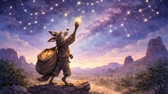 Uno a uno, estrella por estrella, pero la paciencia de Coyote se agotaba rápidamente.