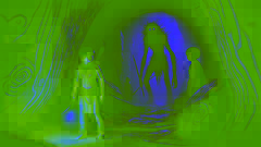 Jara and the Turramulli venture into a dark cave with ancient markings and a glowing stone.