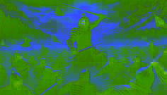  Kurmanbek leads his warriors into battle against Kanybek’s army in a chaotic mountain valley.