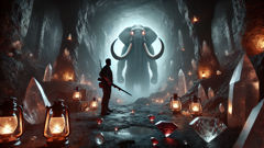 Jan van Niekerk and his men confront the Grootslang deep within the treasure cave
