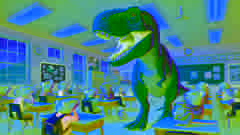 An ihrem ersten Schultag schluckt Penelope versehentlich ihre Klassenkameraden, was für Überraschung und Chaos im Klassenzimmer sorgt.