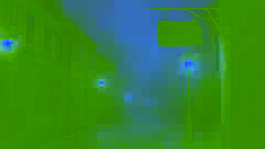 Rua de paralelepípedos vazia de Dublin iluminada pela luz do amanhecer