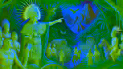  King Ahau K'inich leads his people to the sacred site of the White City through dense jungle.