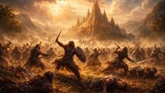 Todos os dias eles lutam, todos os dias eles morrem, todas as noites eles se levantam para se alimentarem novamente — treinando para o Ragnarök.