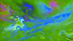 Epic battle at Muye with gods and mortals clashing under stormy sky