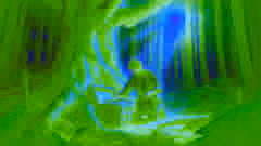 Thomas fand die antike Truhe unter der Eiche im Wald.