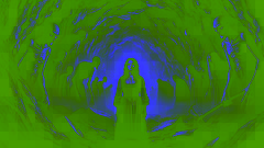 Anna se encuentra en la ominosa Cueva de los Susurros, rodeada de figuras sombrías que representan sus miedos más profundos.