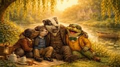 El hogar era el río, los sauces y los amigos que los compartían.