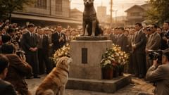 En 1934 se develó una estatua: el perro vivo acudió a la ceremonia que conmemoraba su propia fidelidad.
