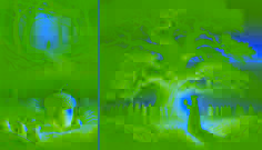 Um eremita encapuzado exibindo uma bolota gravada com uma espiral rachada que revela uma pequena caveira, cercado por aldeões do século XIX que olham com admiração.