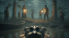 Wörtliche Übersetzung (Wort für Wort):
- Mann Kaiman gefangen Alligator Mann Fluss Urteil

Naturgerechte, kontextabhängige Optionen (Schlagzeilen/Stil):
- Kaiman-Mann: Alligator im Fluss gefangen – Urteil gefällt.
- Der Mann und der Kaiman: Alligator im Fluss gefangen – Urteil steht noch aus. 

Möchtest du eine bestimmte Kontextualisierung (z. B. News-Headline, Fließtext, oder ein Satz)?