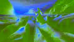 The Glacier King’s Daughter descending from the icy peaks at dawn