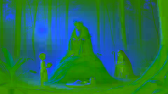 A sickly boy kneels beside an anthill as his grandmother offers gifts to a small, ancient spirit.