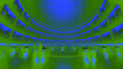 Dentro de la cúpula de observación llena de pantallas luminiscentes y voces lejanas