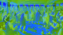 Comic scene of the Abdera council debating fiercely over a donkey's shadow