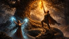 Mientras el hechizo de Medea mantiene al dragón dormido, Jason reclama el legendario Vellocino de Oro.