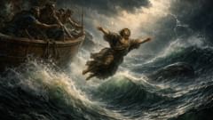 "Échame al mar; sé que es mi culpa." El profeta se sacrificó para salvar a los marineros.