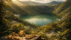 El lago aún guarda sus secretos y nos enseña lo que el oro realmente significaba para quienes lo usaban.