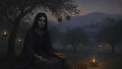 lamia fall queen grief children taken by gods pomegranate garden twilight