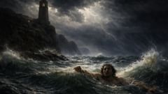 El viento sopló una vez. La luz se apagó. En la oscuridad, él también murió.