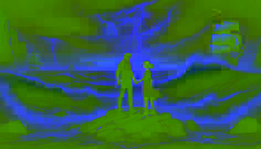 Lucas und Isabela stehen an der stürmischen Küste, die Hände ineinander verschlungen, während er sich darauf vorbereitet, sich selbst zu opfern, um ihren Sirenenfluch zu brechen.