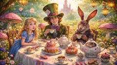 'Why is a raven like a writing desk?' The riddle has no answer—but in Wonderland, that's perfectly normal.