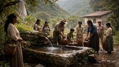 El valle retuvo el agua manteniéndose fieles los unos a los otros.