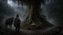 La senda de los ciervos se estrecha, y el bosque empieza a responder a sus pasos.