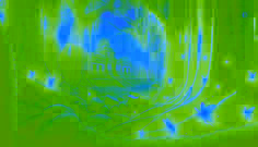 Tiny sprites swirl parchment papers inside a mossy ancient Maya temple corridor under torchlight