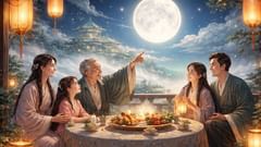 Pasteles de luna para la diosa: cada bocado, una oración por Chang'e; cada reunión, un reencuentro bajo su mirada atenta.