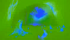 Riesiger phosphoreszierender Geist, der einem Tänzer die Hand reicht