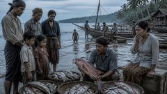 O mar alimentou a aldeia e depois depositou cada dívida oculta na areia.