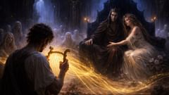 Sogar Hades und Persephone weinen, während Orpheus sein Flehen um Eurydikes Rückkehr vorträgt.