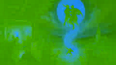 Pan Twardowski is seized by the devil at the inn named Rome, swirling toward the Moon.