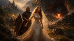 Vestida de novia para el dragón, ella había sido elegida por la lotería.