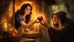 Un mordisco de la manzana envenenada: la maldad paciente de la reina por fin da en el blanco.