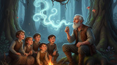 Un bonnet rouge parmi les racines : le symbole qui ancre les nombreuses formes de Saci à travers les forêts et les villages.