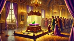 Agora repousa no museu a pequena ervilha que provou que a princesa era real.