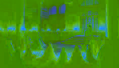 Scheherazade standing before a grand, candlelit hall with attentive nobles and a softened king.