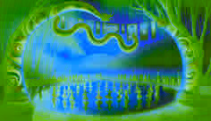 Modern festival celebrating the Rainbow Serpent by La Toc’s springs