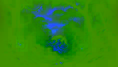 Ein formwandelnder Dämon, der sich vom Jaguar zu einer humanoiden Gestalt wandelt, umgeben von Blattwerk und im unheimlichen grünen Licht glühend.